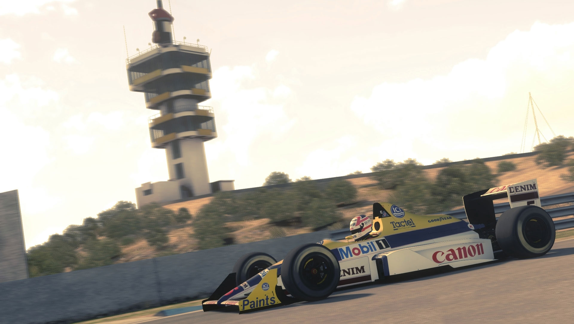 F1 2013's Classics mode provides you with sepia filters. No need to glue your own to the telly.