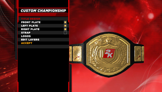 WWE 2K14 Create a Title