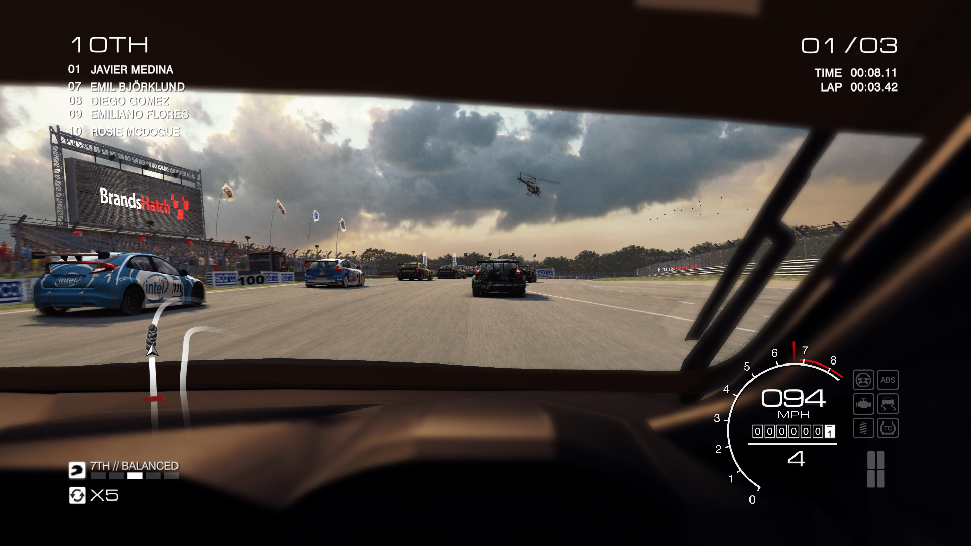 GRID Autosport's in-car camera is definitely a case of form following function. Still the best way to play