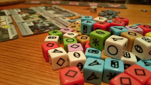 Details about   Rio Grande 2014 Roll for the Galaxy MILITARY DIE red dice game piece Ambition 