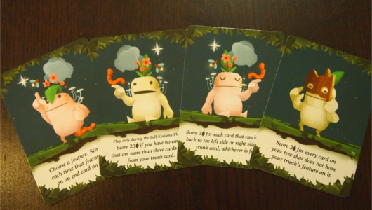 Kodama scoring cards